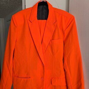 Men's You Look Ugly Orange Suit, Size Large, new with Tags